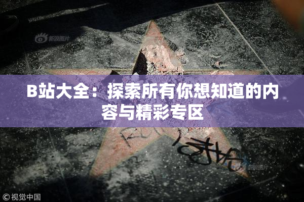 B站大全：探索所有你想知道的内容与精彩专区