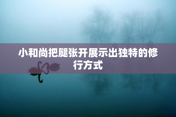 小和尚把腿张开展示出独特的修行方式
