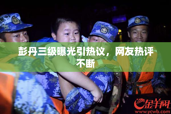 彭丹三级曝光引热议，网友热评不断