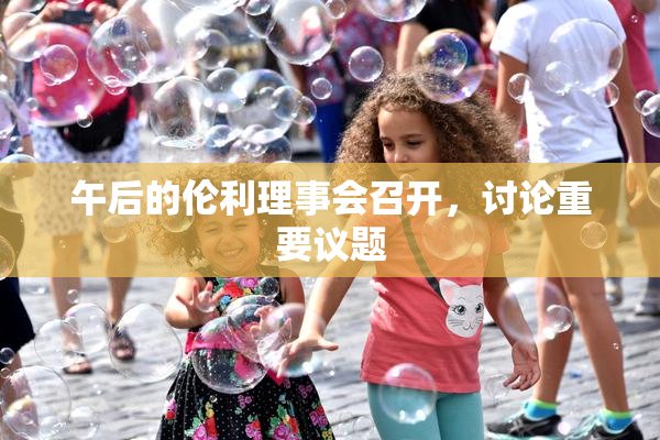 午后的伦利理事会召开，讨论重要议题