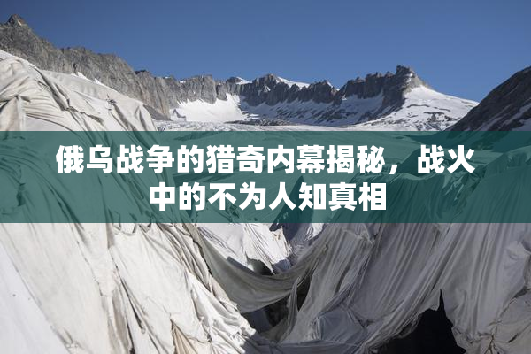 俄乌战争的猎奇内幕揭秘，战火中的不为人知真相
