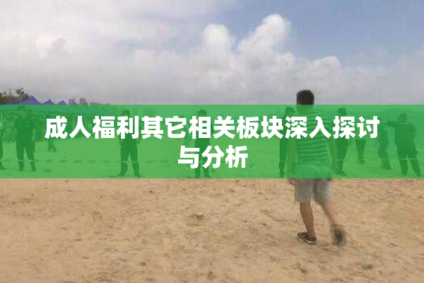 成人福利其它相关板块深入探讨与分析