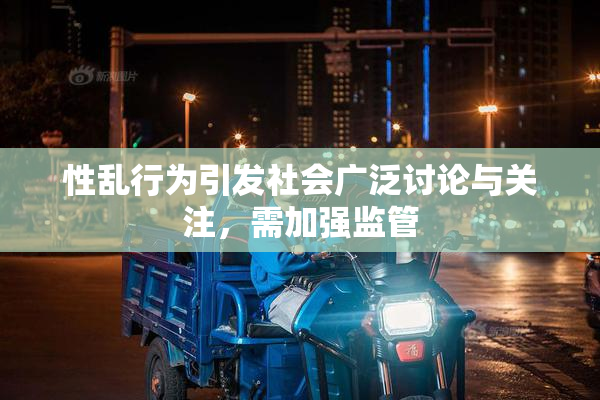 性乱行为引发社会广泛讨论与关注，需加强监管