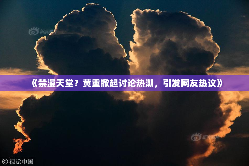 《禁漫天堂？黄重掀起讨论热潮，引发网友热议》