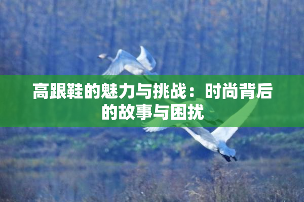 高跟鞋的魅力与挑战：时尚背后的故事与困扰