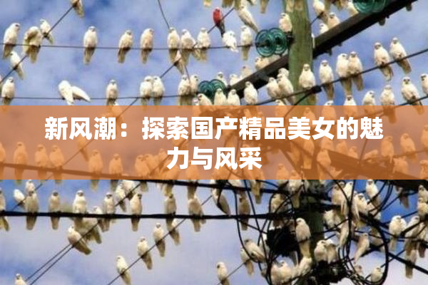 新风潮：探索国产精品美女的魅力与风采
