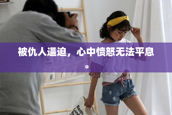 被仇人逼迫，心中愤怒无法平息。