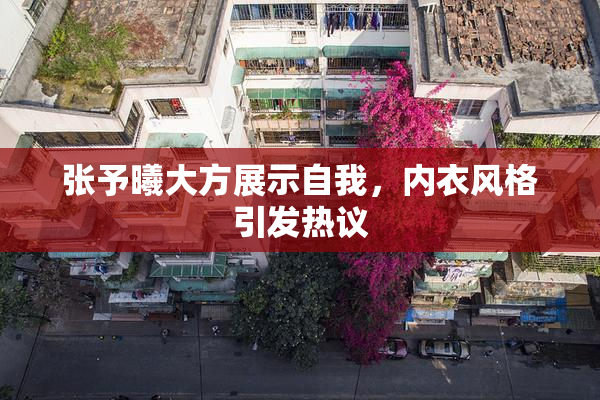 张予曦大方展示自我，内衣风格引发热议