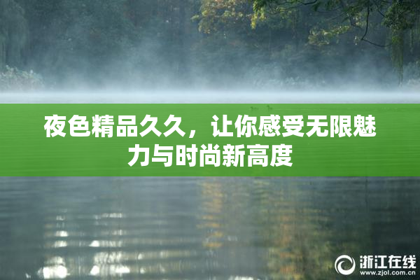 夜色精品久久，让你感受无限魅力与时尚新高度