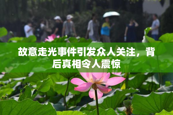 故意走光事件引发众人关注，背后真相令人震惊