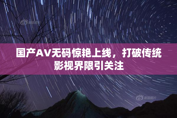 国产AV无码惊艳上线，打破传统影视界限引关注