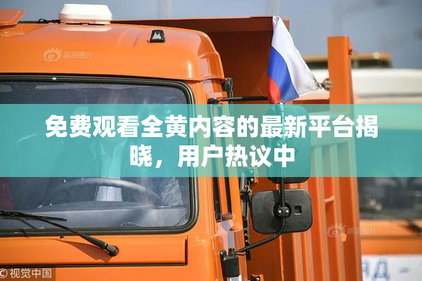 免费观看全黄内容的最新平台揭晓，用户热议中