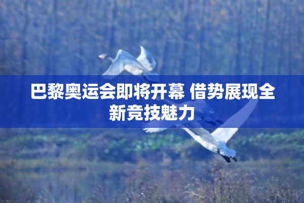 巴黎奥运会即将开幕 借势展现全新竞技魅力