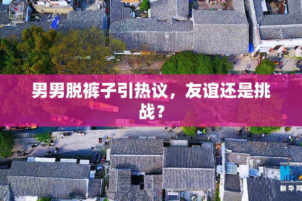 男男脱裤子引热议，友谊还是挑战？
