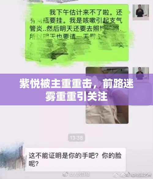 紫悦被主重重击，前路迷雾重重引关注