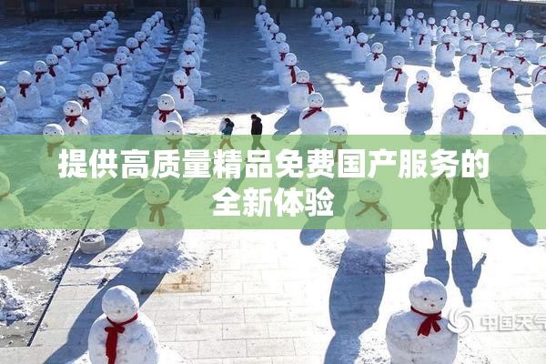提供高质量精品免费国产服务的全新体验