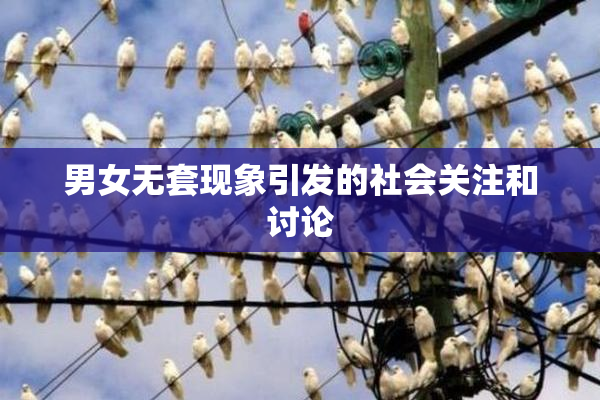 男女无套现象引发的社会关注和讨论