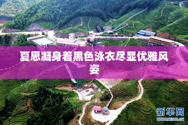 夏思凝身着黑色泳衣尽显优雅风姿