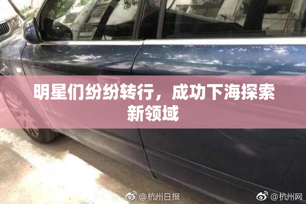 明星们纷纷转行，成功下海探索新领域