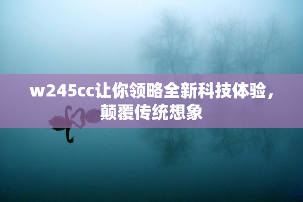 w245cc让你领略全新科技体验，颠覆传统想象