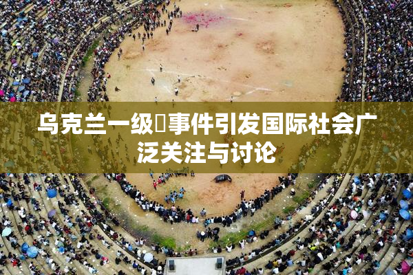 乌克兰一级婬事件引发国际社会广泛关注与讨论