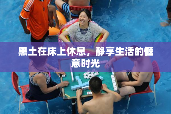 黑土在床上休息，静享生活的惬意时光
