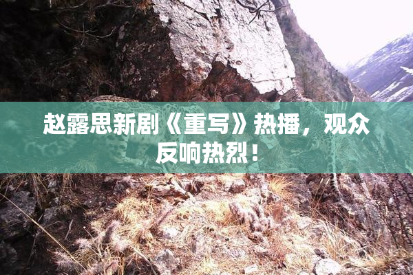 赵露思新剧《重写》热播，观众反响热烈！