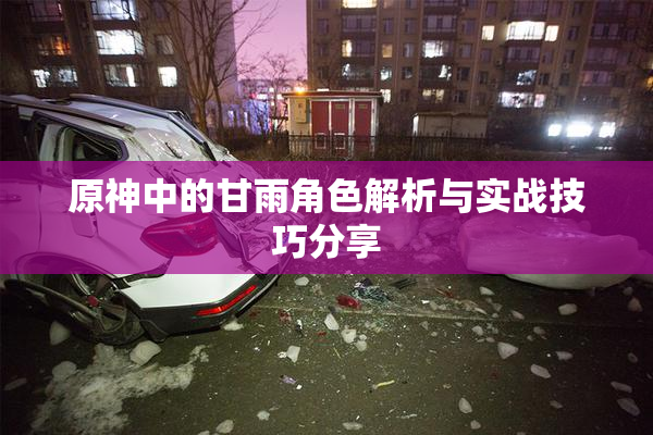 原神中的甘雨角色解析与实战技巧分享