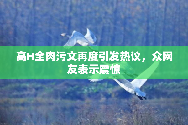 高H全肉污文再度引发热议，众网友表示震惊