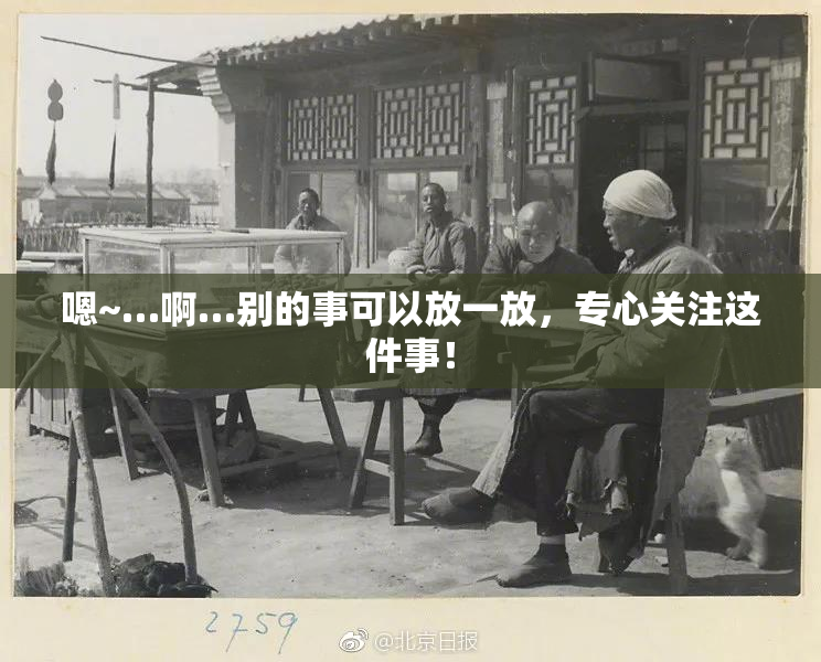 嗯~…啊…别的事可以放一放，专心关注这件事！