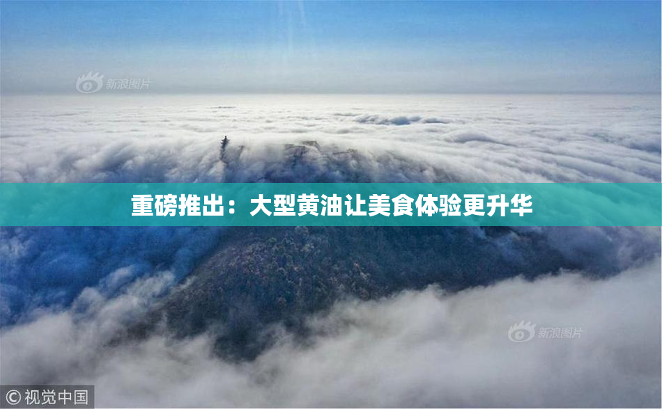 重磅推出：大型黄油让美食体验更升华