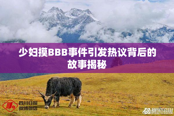 少妇摸BBB事件引发热议背后的故事揭秘