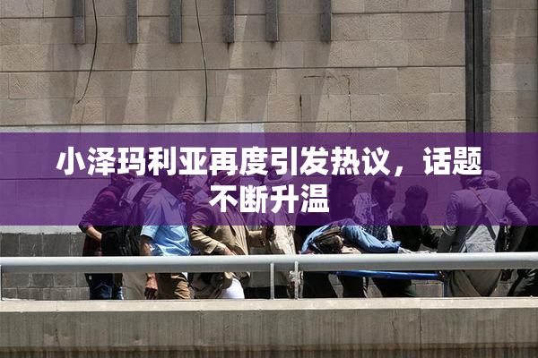 小泽玛利亚再度引发热议，话题不断升温