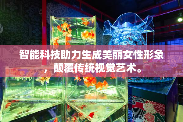 智能科技助力生成美丽女性形象，颠覆传统视觉艺术。