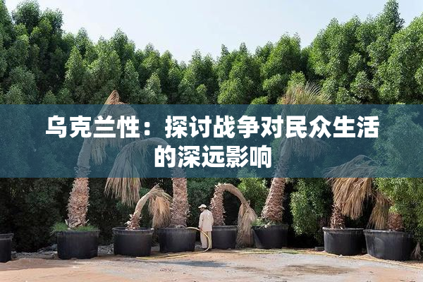 乌克兰性：探讨战争对民众生活的深远影响
