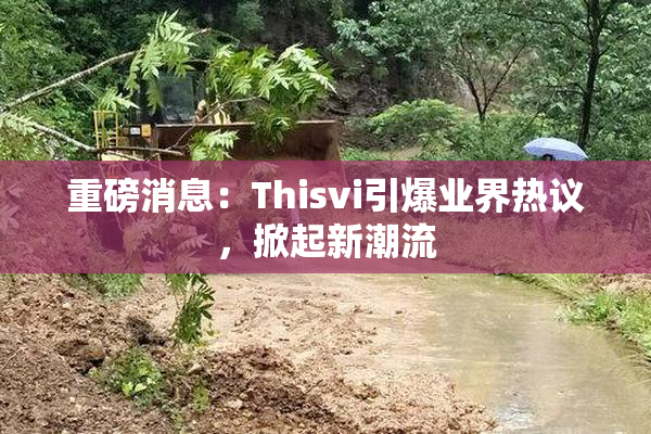 重磅消息：Thisvi引爆业界热议，掀起新潮流