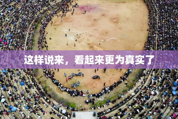 这样说来，看起来更为真实了