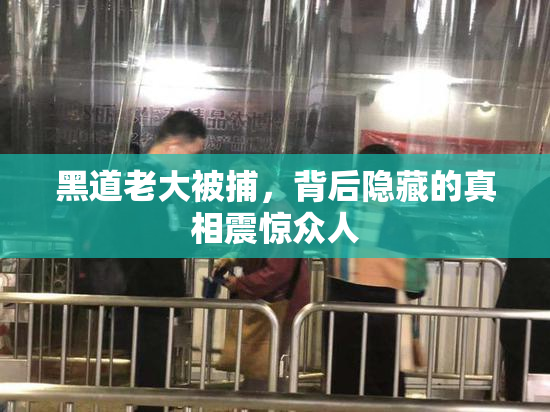 黑道老大被捕，背后隐藏的真相震惊众人