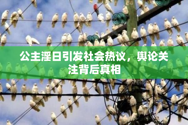 公主淫日引发社会热议，舆论关注背后真相