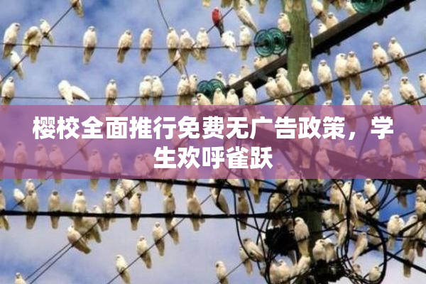 樱校全面推行免费无广告政策，学生欢呼雀跃