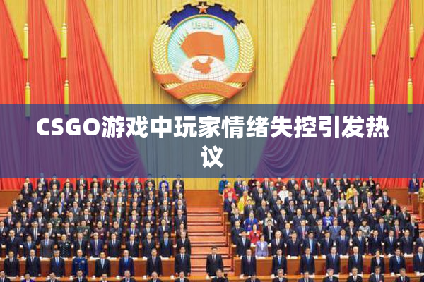 CSGO游戏中玩家情绪失控引发热议