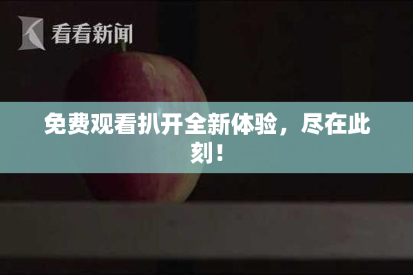 免费观看扒开全新体验，尽在此刻！