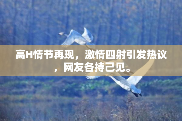 高H情节再现，激情四射引发热议，网友各持己见。