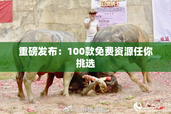 重磅发布：100款免费资源任你挑选