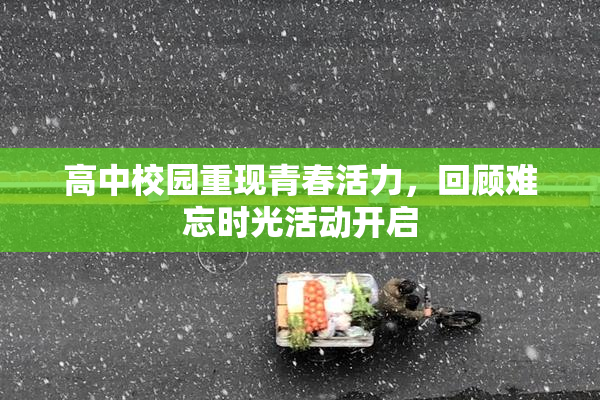 高中校园重现青春活力，回顾难忘时光活动开启