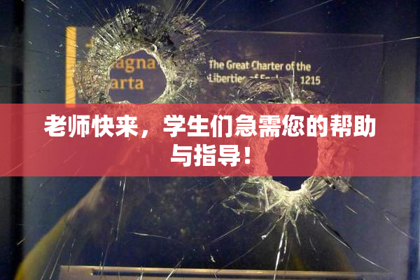 老师快来，学生们急需您的帮助与指导！