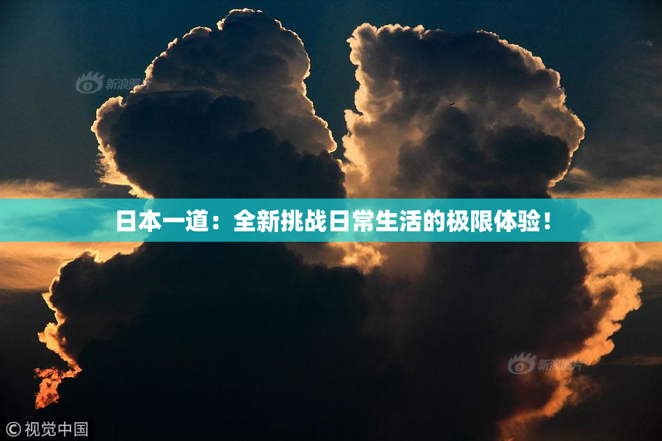 日本一道：全新挑战日常生活的极限体验！