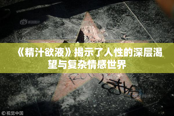 《精汁欲液》揭示了人性的深层渴望与复杂情感世界