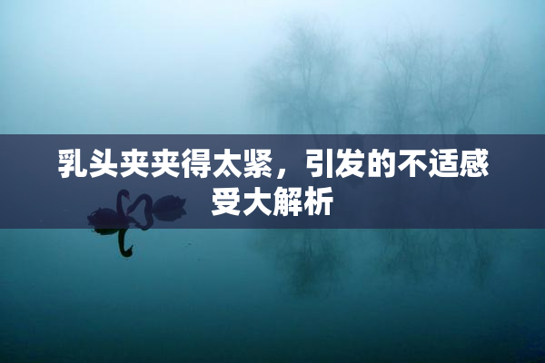 乳头夹夹得太紧，引发的不适感受大解析