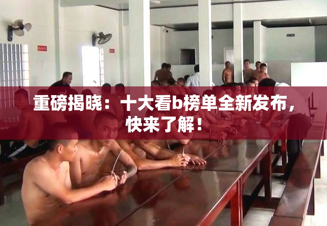 重磅揭晓：十大看b榜单全新发布，快来了解！